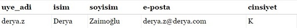 and mantıksal operatörü