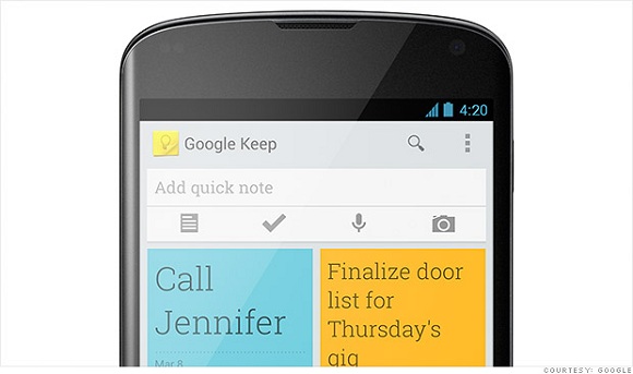 google keep uygulaması ios platformunda