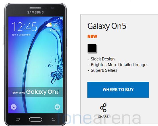 samsung galaxy on5