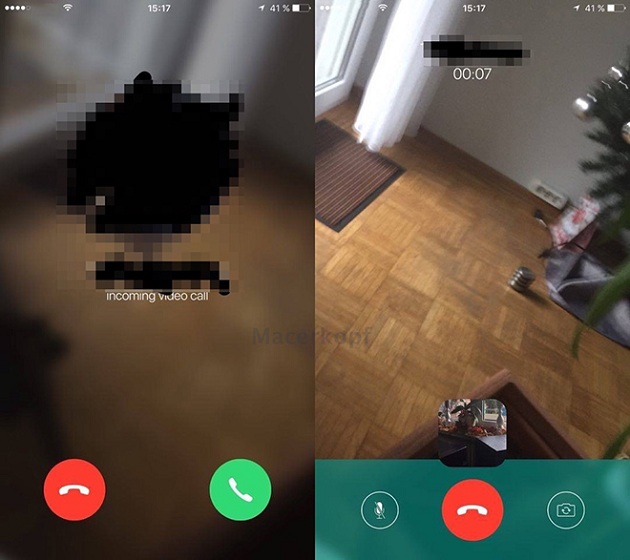 whatsapp görüntülü konuşma